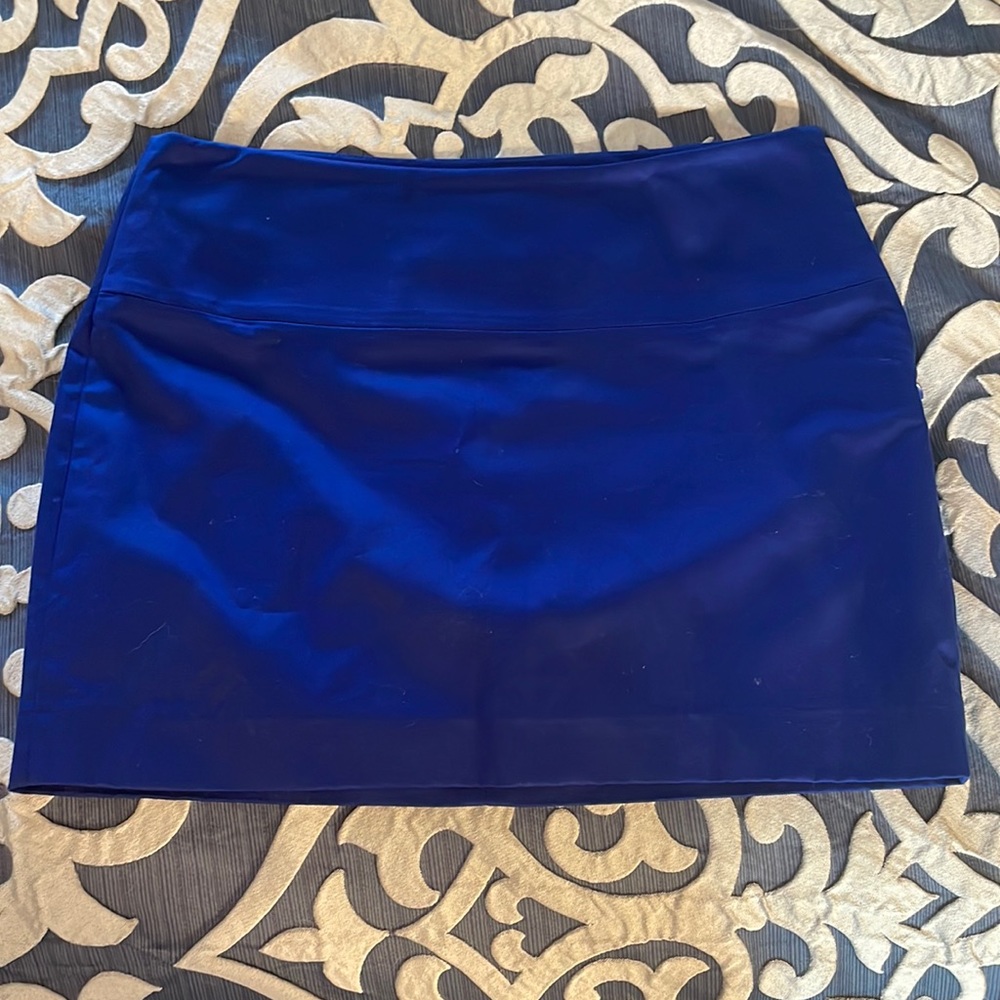 Express mini electric blue skirt